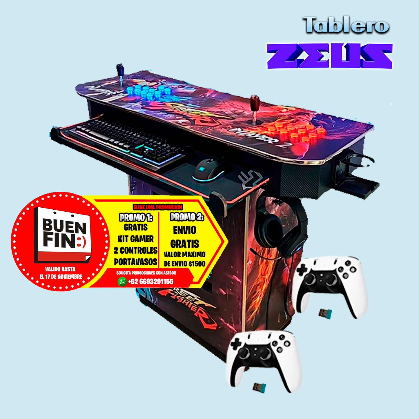 Tablero Arcade Zeus 2026