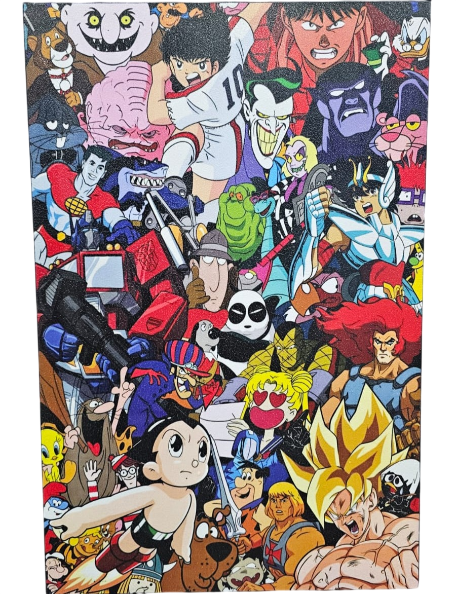 Cuadro Decorativo Diseño Caricaturas 90s FanArt