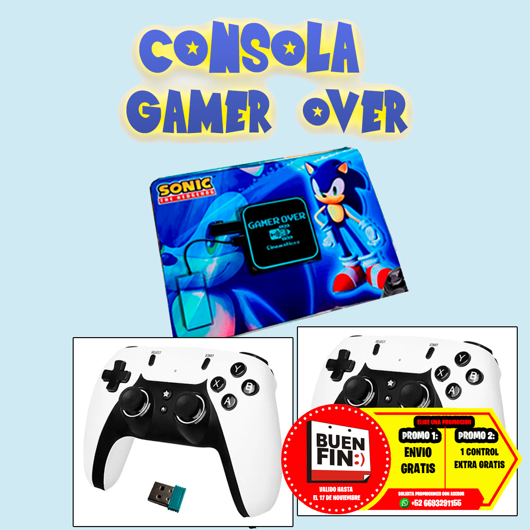 Consola GAMER OVER PLUS