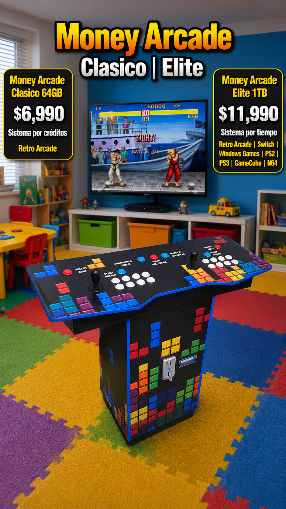 Tablero Money Arcade