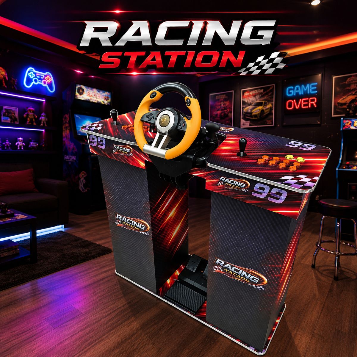 RACING ARCADE 2TB + ENVIO BASE ARMABLE