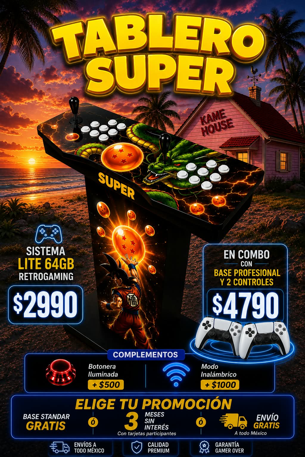 Tablero Arcade SUPER